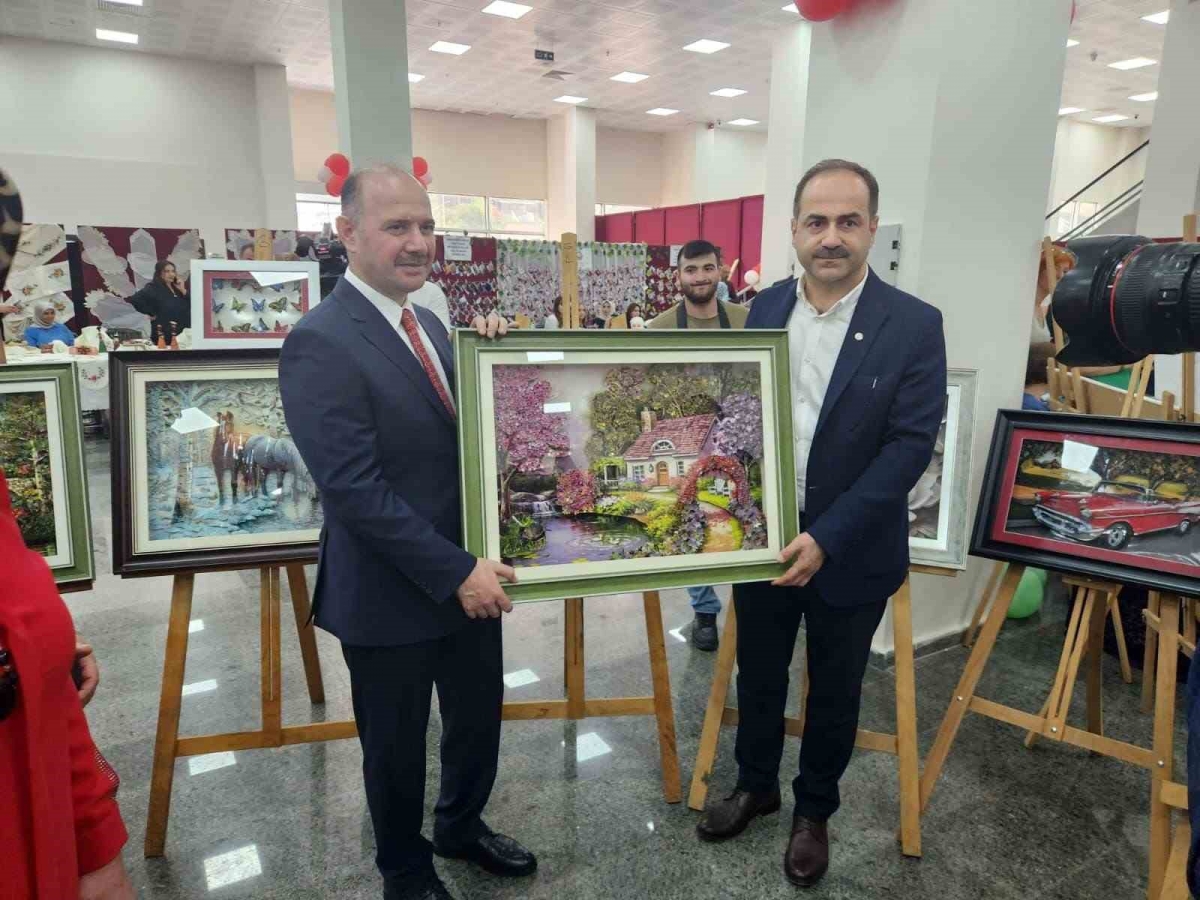 Giresun’da denetimli serbestlik altında bulunan yükümlüler sergi açtı
