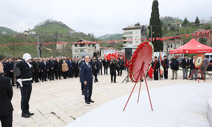 Giresun’da 18 Mart Şehitler Günü ve Çanakkale Deniz Zaferi'nin 110. Yıl Dönümü Anma Etkinlikleri Düzenlendi