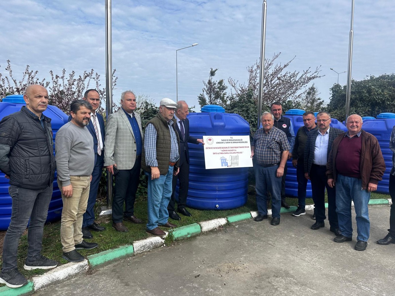 Giresun’da yağmur hasadı projesiyle 15 üreticiye damla sulama sistemi desteği