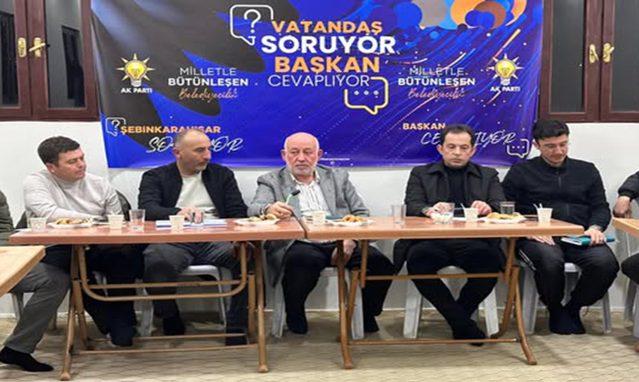 Şebinkarahisar'da Başkan Şentürk Vatandaşla Buluştu: Akbudak Mahallesi’nde Sorunlar Masaya Yatırıldı