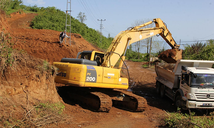 Giresun Belediyesi Üstyapı Çalışmalarına Hız Kesmeden Devam Ediyor