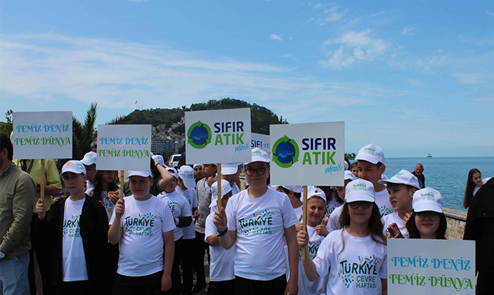 Giresun’da Çevre Haftası Etkinliklerinde Minik Yüreklerden Büyük Mesaj