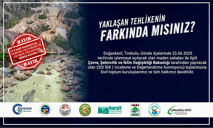 Harşit Vadisi Tehlike Altında: Madencilik Faaliyetleri Ekosistemi ve Halk Sağlığını Tehdit Ediyor