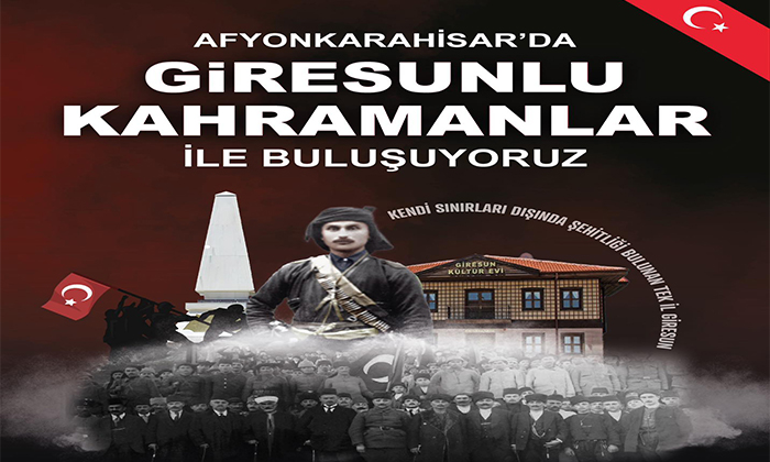 Giresunlular, 30 Ağustos’ta Afyonkarahisar Giresun Şehitliği'nde Buluşuyor