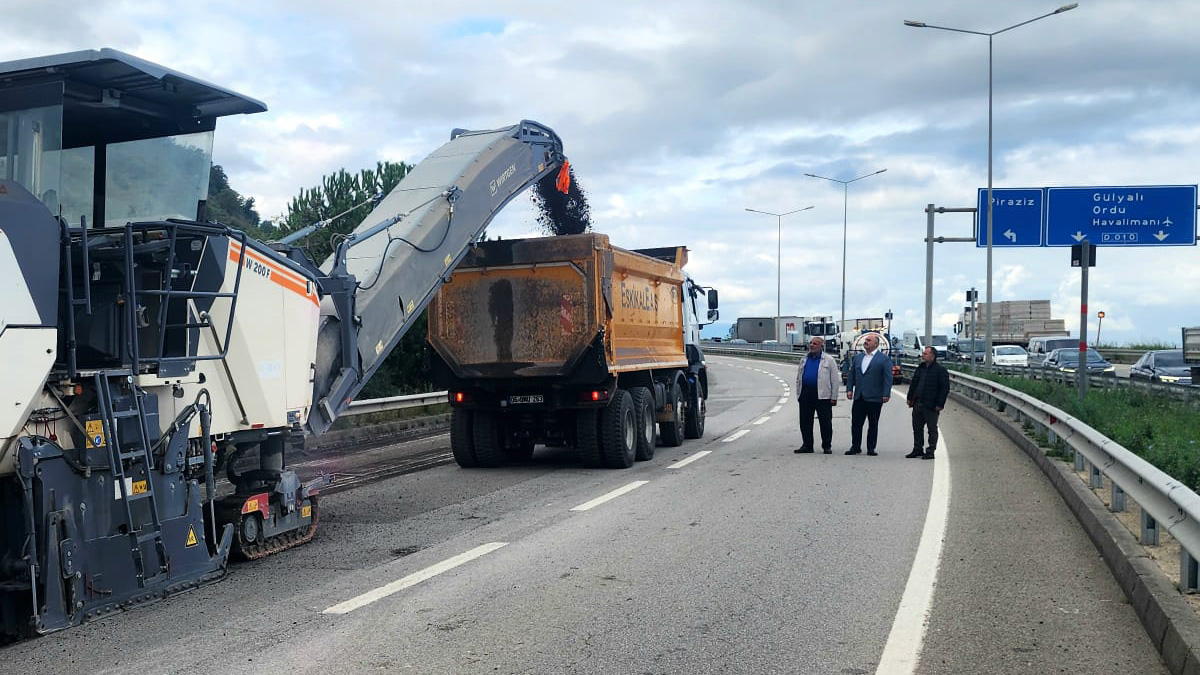 Karadeniz sahil yolu Giresun hattında asfalt yenileme başladı: 104 Km’lik dev proje!