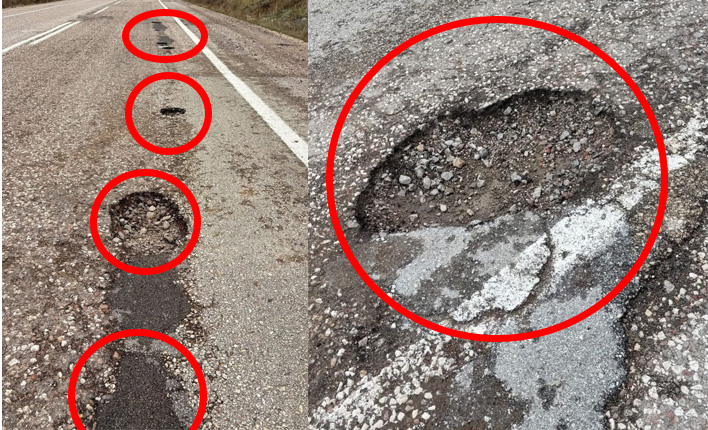 Şebinkarahisar-Suşehri Yolu Patates Tarlasına Döndü! 20'den Fazla Araç Lastiği Patladı, Sürücüler 