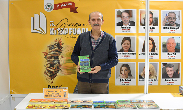 Halk Şairi Ferhat Günaydın, Giresun 5. Kitap Fuarı’nda Okurlarıyla Buluştu