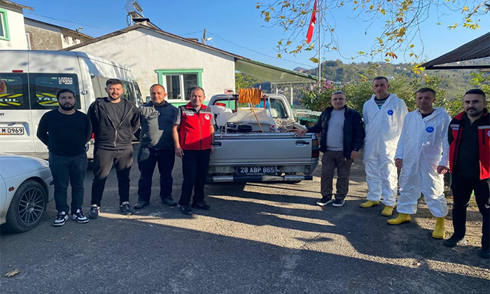 Giresun Keşap'ta Çiftçilere Kahverengi Kokarca Mücadelesi ve Fındıkta Budama Eğitimi 
