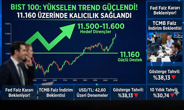 10 Aralık Çarşamba Piyasalar: Fed Faiz Kararı Bekleniyor! BIST 100'de 11.160 üzeriyle yükselen trend güçlendi