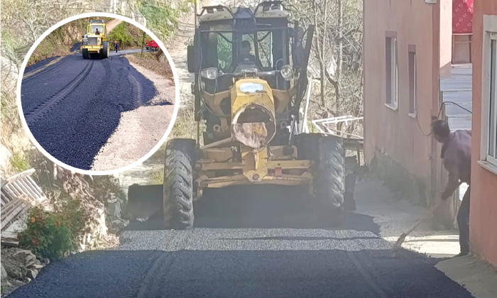 Giresun İl Özel İdaresi'nden hizmet atağı! Doğankent Üçtaş Köy Yolu sıcak asfalt takviyesiyle yenileniyor