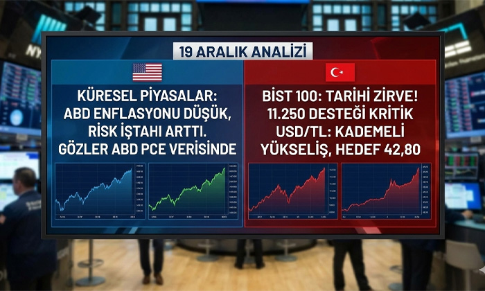 Küresel piyasalar hareketli: BIST 100 tarihi zirvede! 19 Aralık borsa ve döviz analizi