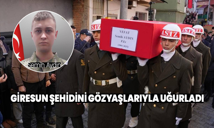 Giresun şehidini gözyaşlarıyla uğurladı: Semih Aydın Keşap'ta toprağa verildi