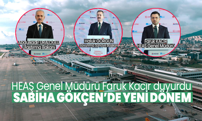 Sabiha Gökçen’de dev kapasite artışı! Şebinkarahisarlı Genel Müdür Faruk Kacır duyurdu