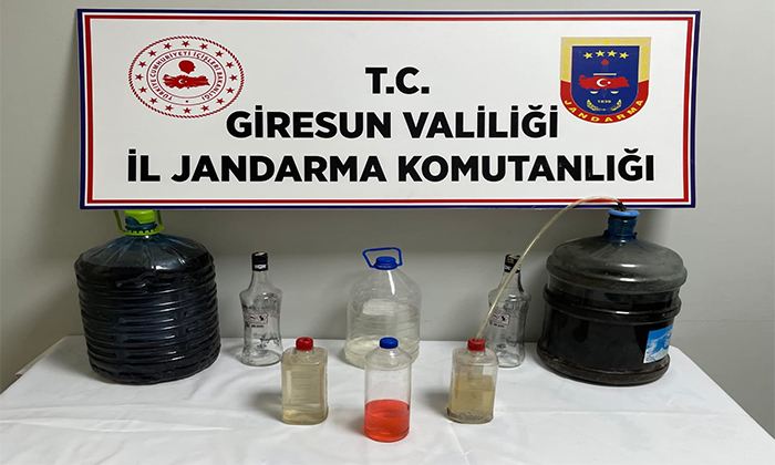 Giresun’da Kaçak Alkol Operasyonu: 3 Şüpheli Yakalandı