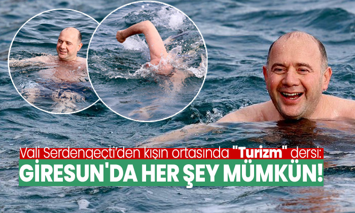 Giresun Valisi Serdengeçti’den kış ortasında 