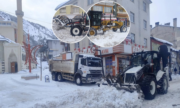 Alucra’da kar seferberliği: Belediye ve Özel İdare ekipleri 24 saat sahada!