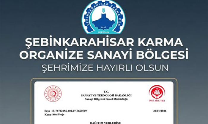 Şebinkarahisar’a  Müjde: Karma OSB 2026 Yatırım Programı’na Alındı!
