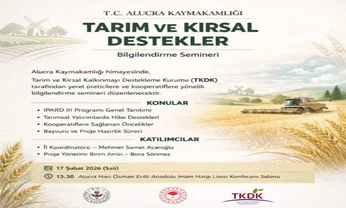 Alucra’da: IPARD III ve Tarımsal Hibe Destekleri Tanıtılıyor!