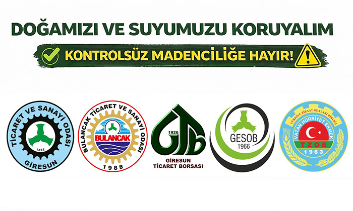 Giresun STK'larından Maden Tepkisi: 