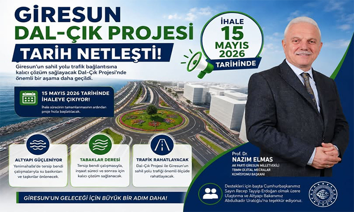Giresun Dal-Çık Projesi İhale Tarihi Belli Oldu! Trafik Sorununa Kalıcı Çözüm Geliyor