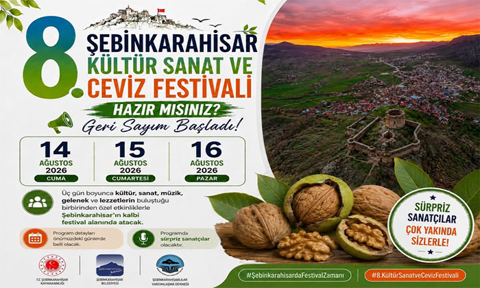 Şebinkarahisar’da Büyük Buluşma İçin Geri Sayım Başladı: 8. Ceviz Festivali Tarihleri Açıklandı!