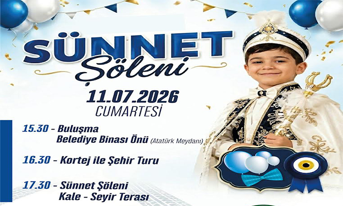 Giresun Belediyesi'nden Sünnet Şöleni: Şehir Turu ve Kale Eğlencesi Başlıyor