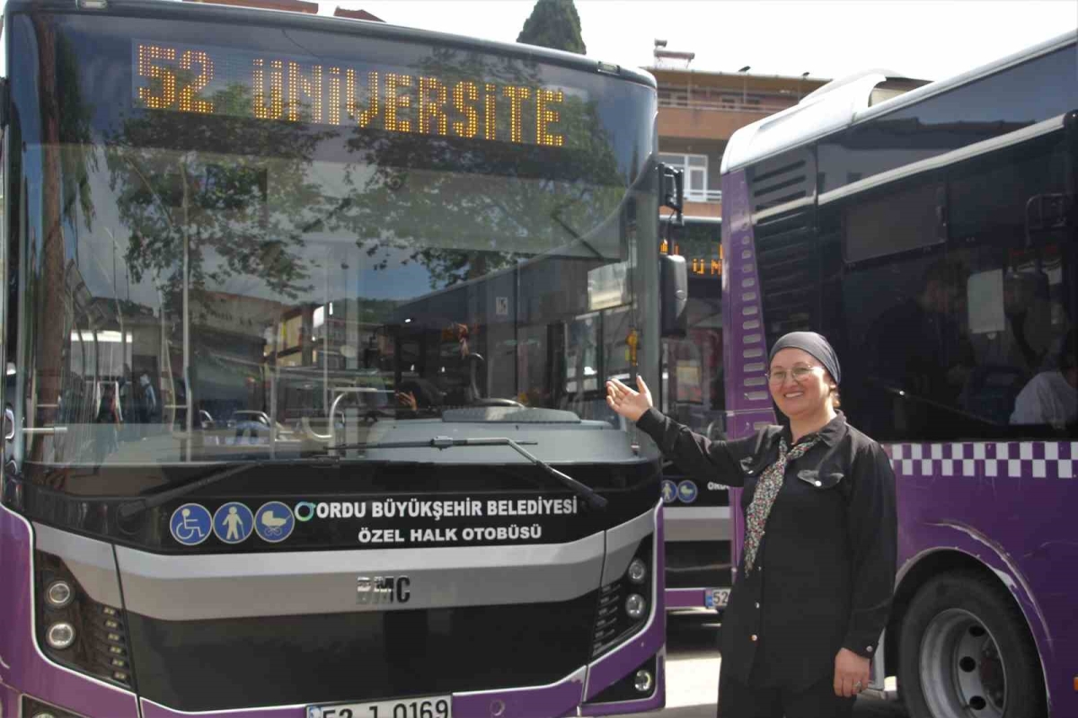 70 kişilik otobüsün Ayşegül kaptanı
